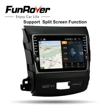 Funrover Android 10.0 Pre Mitsubishi Outlander xl 2 C-Crosser 4007 2005-2011 Auto Rádio Multimediálny Prehrávač Navigácie GPS 2din dvd