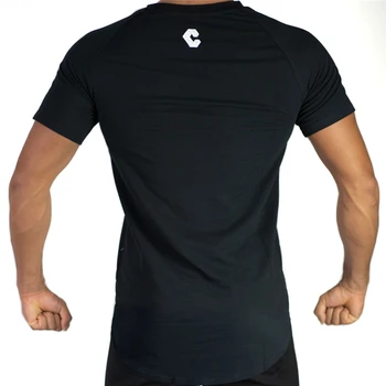2020 Letné Módne Pánske Krátke Rukáv T-Shirts Kulturistike a Fitness Mens Telocvične Oblečenie Cvičenie Bavlna T-Shirt Mužov