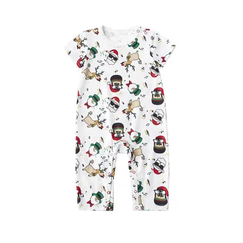 Zodpovedajúce Rodinu Vianočné Pyžamo Nastaviť, Zábavné Santa Tlač Krátke Rukáv Tričko + Nohavice Nastaviť Sleepwear
