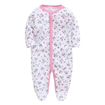 2019 Novorodenca dievča oblečenie dojčatá detské pyžamo trakmi kombinézach bebes stúpania oblečenie bavlna batoľa spánku nosenie kombinézu