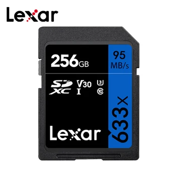 Lexar SD Kartu 64GB 128 GB Pamäťová Karta 32GB UHS-I Karte Flash 256 GB 512 gb diskom Až 95M/s Class10 633x Pre Fotoaparát Digitálny SLR/HD Kamerou