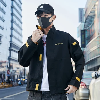2020 Značky Mužov Oblečenie Nové Spadajú Zimné Bundy Teplé Oblečenie, Kórejský Štýl Plus Veľkosť Dlhý Rukáv Fashion Windbreaker Hip Hop Topy
