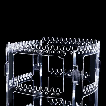 Náušnice Šperky Organizátor 360 stupeň Rotujúce 4Tiers Šperky Zobraziť Rack Crystal Stojan na Náušnice Náhrdelník Reťazca Organizátor Držiteľ