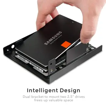 Hot-2X 2.5 palcový SSD do 3,5 palcové Interné Jednotky Pevného Disku Montážny Kit Držiak SATA (Dátové Káble a Napájacie Káble sú Súčasťou)