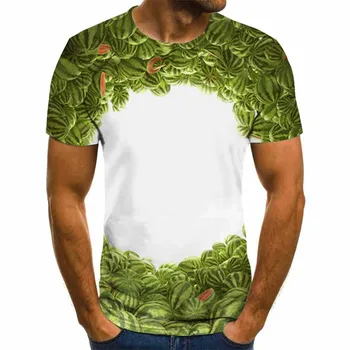2020 Nové letné módy Mužov 3D T-shirt Bežné Krátky Rukáv O-Neck Fashion Charakter Vytlačené t shirt zaujímavé Mužov Tees