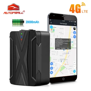 4G GPS Auto Tracker 20000mah 240 Dní Pohotovostného Vozidla GPS Tracker Vodeodolné IP65 GPS Lokátor Tracker Magnety Drop Šok Alarm