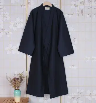 Japonské kimono Pajama rúcha Samuraj oblečenie Mužov Sleepwear Jar