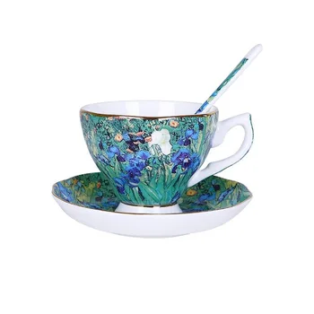 Nový Van Gogh Art Maľovanie Kávové Hrnčeky Na Hviezdna Noc Slnečnice Rozsievačovi Irises Saint-Remy Kávu, Čaj, Poháre