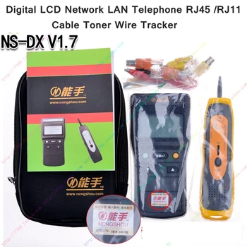 ReadStar NS-DX V1.7 Digitálny LCD Displej Sieť LAN Telefón RJ45 /11 Kábel Toner Drôt Detektor Line Toner Tracer Tester
