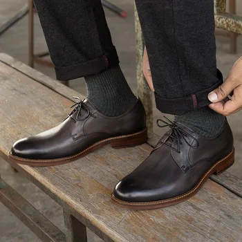 Mens formálne topánky pravej kože oxford topánky pre mužov obliekanie svadobné mužov brogues office topánky šnurovacie muž mužov topánky 2020