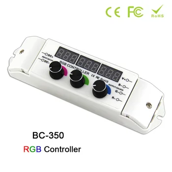DC12V-24V 3CH LED Konštantného Napätia multi funkcia svetlo displej 6A*3CH rotačné LED RGB Controller bezdrôtové Diaľkové pre led pásy
