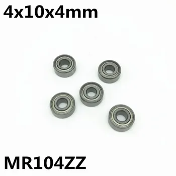 50Pcs MR104ZZ L-1040ZZ 4x10x4 mm isko Miniatúrne ložisko Rozšírené Vysoko Kvalitný Model MR104