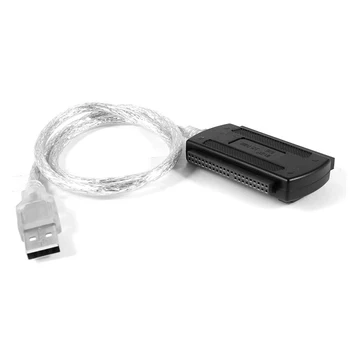 PC USB 2.0 / SATA, IDE 40 Pin Kábel usb Adaptér pre 2.5 a 3.5 Pevný Disk