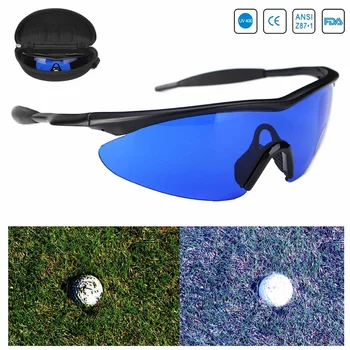 Retro Golf Loptu Finder Okuliare Profesionálne Objektívy Umiestnenie Ochrana Očí Modrá Objektív Športy, Golf Nájsť Slnečné Okuliare S Box Muži