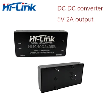 24V 5V DC converter modul napájania 18-36V vstup, 5V 2A výstup HLK-10D2405B Hi-Link napájanie