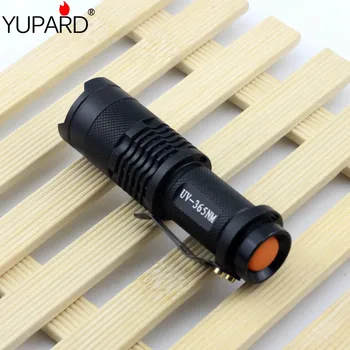 YUPARD Zoomovateľnom UV Baterka Pochodeň Svetla 365nm ultrafialového Svetla, Blacklight UV Lampa AA Batérie Značky Kontrola Hotovosti Detekcie