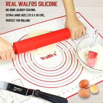 WALFOS 40X60CM Non-Stick Silikón na Pečenie Mat Pad Plech na Pečenie Pečiva Nástroje Koľajových Cesto Mat Veľké Veľkosti pre Tortu Cookie Macaron