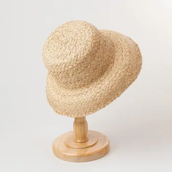USPOP Ženy slnko klobúky rodič-dieťa raffia slamené klobúky, krajky-up pláži klobúky dve veľkosť