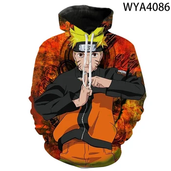 Cosplay Bundy Naruto Anime Hoodies Mikina 3D Vytlačené Muži, Ženy, Deti Móda Chlapec Dievča Deti Pulóver s Kapucňou Streetwear