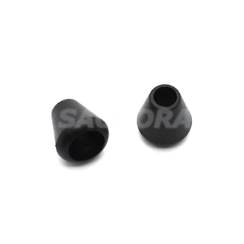 500pcs/pack Black Zips Vytiahnuť Končí Bell Zátka Bez Veka Kábel Zámok Plastu Čiernej Diery Veľkosť:5 mm