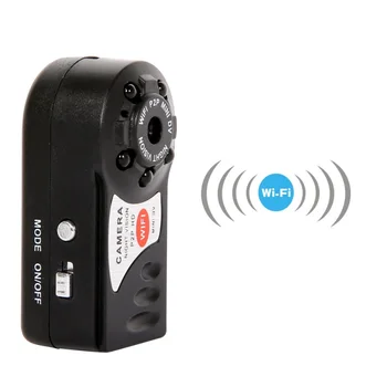Q7 Mini Wifi Kamera Auta DVR videorekordér Infračervené Nočné Videnie Kamery, Podpora Phone