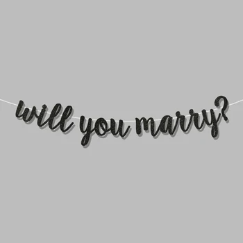 Will you marry me? prihláste sa oženiť mi banner zásnubné fotografie prop svadobné návrh banner svadobné sprcha dekorácie dodávky
