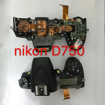 99%Nový kompletný Horný kryt prevodov s voličom režimu a ovládací panel Opravy časť Pre Nikon D750 SLR