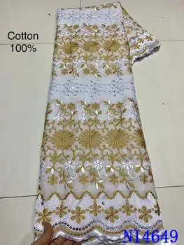 Vysoká Kvalita Nigérijský n Švajčiarsko Čipky Textílie 2020 Afriky Suché Čipky S Kamene Bavlnenej Tkaniny Na spoločenské šaty