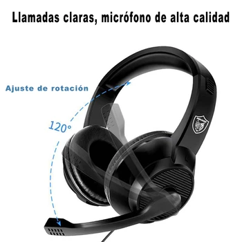 PS4 počítač Hráčsky headset, da stereo Gaming headset 3,5 mm Jack pre slúchadlá s mikrofónom šumu