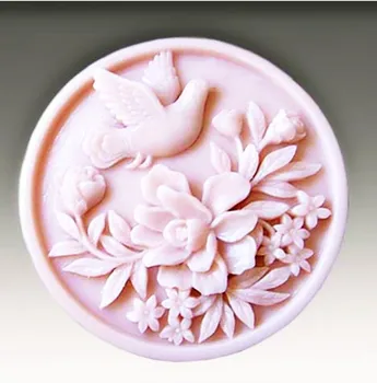 Ručne vyrábané Mydlo Formy Kolo Vták plavidlá, mydlo, takže silikónové formy DIY Tortu 3D mydlo plesní