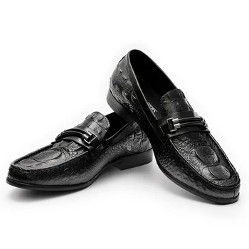 DESAI Black Slip-na Šaty, Topánky Mužov Originálne Kožené Mokasíny Mužov Business Šaty, Svadobné Topánky Pohodlné Byty Veľké Veľkosti Obuvi