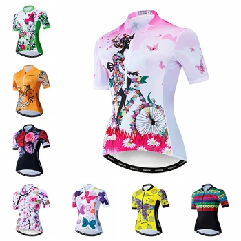 2020 Cyklistika Dres ženy Cyklistické Dresy žena cestnej MTB cyklistické tričko Pol Zips maillot Dievča Racing vrchné oblečenie ružová lete