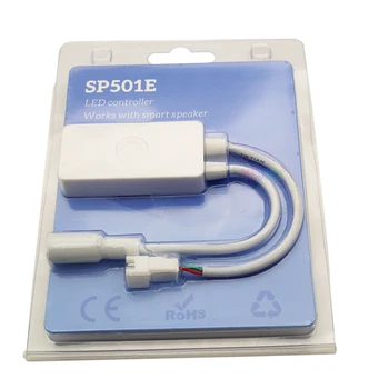 SP501E WiFi LED ControllerWorks s Amazon Alexa pre Adresný IC pásy WS2812bB SK6812 UCS1903 DC5-24V kontroly 900pixel