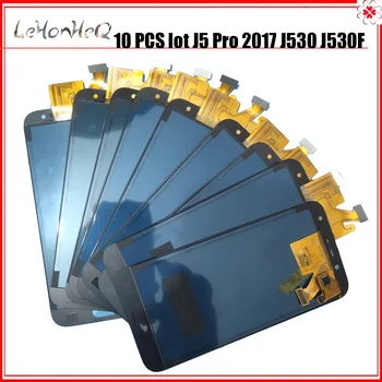 10 kus veľa LCD Samsung J5 2017 Pro J530 J530F SM-J530F LCD Displej Dotykový displej Digitalizátorom. Montáž Nastavenie Jasu LCD