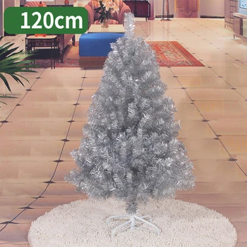 120 cm Vianočný stromček striebro umelý Vianočný stromček, Vianočné dekorácie pre domov Vianočné ozdoby doprava zadarmo
