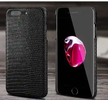 Originálne Kožené Zadné puzdro Pre iPhone 6 6 7 8 Plus Prípade Luxusné Lizard Vzor Telefón Taška puzdro Pre iPhone 6 S 7 8 Plus Kryt