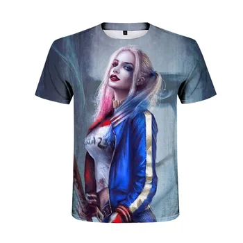 Harley Quinn Samovražedné Komando T-shirt Pre Mužov Plus Veľkosť Mužov Bavlna Tees Streetwear