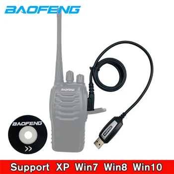Pôvodné Baofeng Programovanie USB Kábel Disk CD so Softvérom Pre Walkie Talkie UV-5R bf-888S UV-82 UV-8D Ham Radio pre Win10 XP