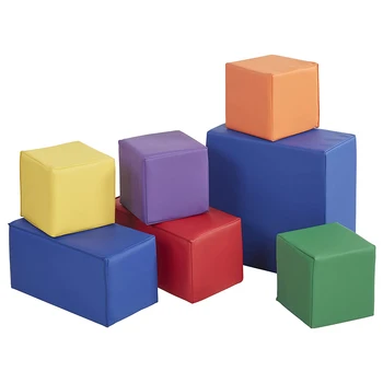 YLWCNN SoftZone Pena Veľké Stavebné Bloky 7PCS Mäkké Blok pre Deti Hrajú,Ftalát Bez Veľkých Blokov,Primárne Predškolského Vzdelávania Hračky