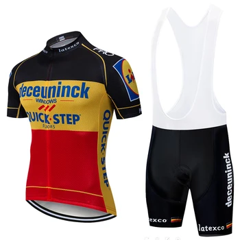 Quickstep Pro Požičovňa Tím Krátky Rukáv Maillot Ciclismo pánske Cyklistické Dresy Súpravy Lete priedušné Cyklistické Oblečenie Sady