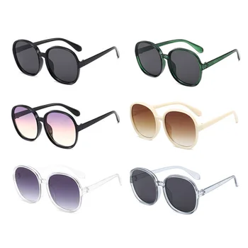 2020 Nové Kolo slnečné Okuliare Ženy Nadrozmerné Módne Dámy Plastové Vonkajšie Gradient Slnečné Okuliare Feminino Gafas Oculos De Sol UV400