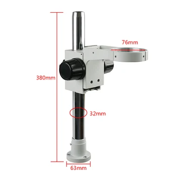 Nastaviteľný Stojan, Držiak 32MM Stĺpec 76 mm Krúžok Držiak Pre Binokulárne Trinocular Stereo Mikroskopom