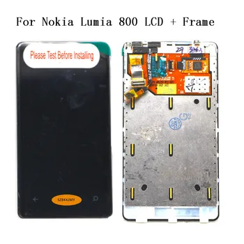 Pre Nokia Lumia 800 LCD Displej s Dotykovým displejom Digitalizátorom. Montáž + Rám + Nástroje Doprava Zadarmo. Testované Nové
