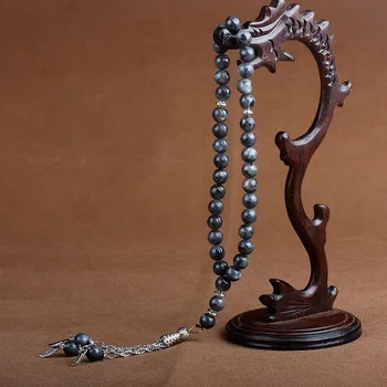 8 mm Prírodný Kameň Agates Strapec Prívesok 33 Modlitba Korálky Islamskej Moslimských Tasbih Alah Ruženec Meditácie Guľôčok Pre Mužov, Ženy Šperky