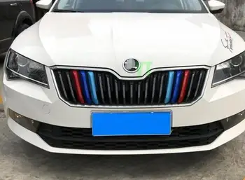 Auto mriežka trim pre ŠKODA octavia 2018 2019, auto príslušenstvo,3 farby,auto styling
