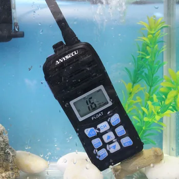 ANYSECU VHF Námorných Rádiových IC-H25 Vodotesný IP67 Medzinárodný Kanál Weather channel Float Walkie Talkie Auto scan, 2 spôsob Rádio