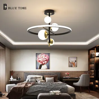 Moderné LED Luster Pre Obývacej Izby, Jedálne, Spálne, Kuchyne, Čierny Strop Lustre Domáce Vnútorné Dekor Svietidlá