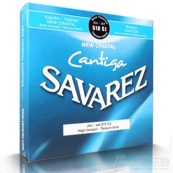 Savarez 510 Cantiga Série Nových Cristal Cantiga HT Klasické Gitarové Struny Celý Set 510CJ