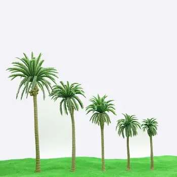 30Pcs Umelé Kokosové Palmy Scenérie Model Miniatúrne Architektúry Stromy