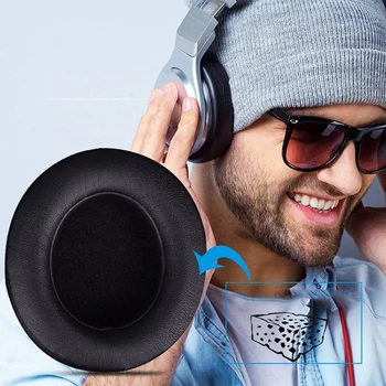 Náhradné Ušné vankúšiky Vankúš Pre Solo 2 Bezdrôtové mušle slúchadiel Pre Beats Solo 3 Wireless Headset prípade ultra-mäkké bielkovín kože